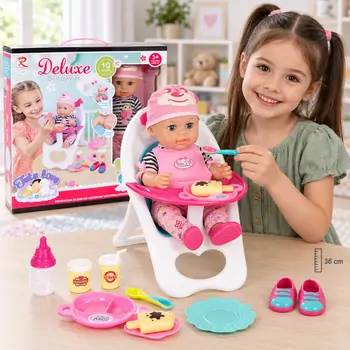 Moni Toys Doll 8385 სათამაშო თოჯინა აქსესუარებით