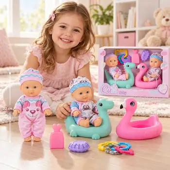 Cute Baby Dolls With Accessories - სათამაშო თოჯინები აქსესუარებით