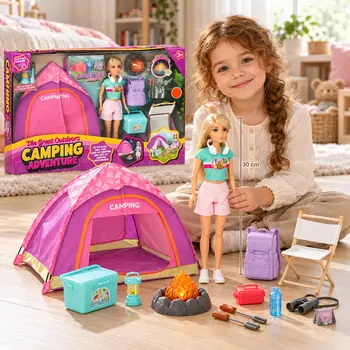 Fashion Doll Camping - სათამაშო თოჯინა