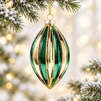 Emerald Drop Hanging Decoration - ნაძვის ხის სათამაშო