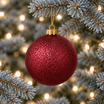Ruby Stardust Pearl Hanging Decoration - ნაძვის ხის სათამაშო