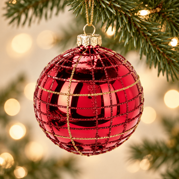 Crimson Lattice Hanging Decoration - ნაძვის ხის სათამაშო