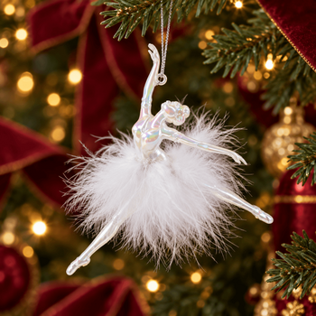 Enchanted Arabesque Christmas Hanging Decoration - ნაძვის ხის სათამაშო ბალერინა