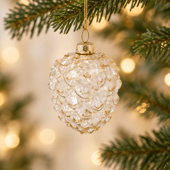 Ivory Frost Hanging Decoration - ნაძვის ხის სათამაშო
