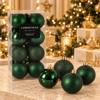 Emerald Whisper Hanging Decoration Set - ნაძვის ხის სათამაშოების ნაკრები