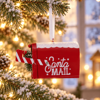 Candy Cane Courier Hanging Decoration - ნაძვის ხის სათამაშო