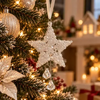 Crystal Starlight Elegance Hanging Decoration - ნაძვის ხის სათამაშო
