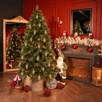 Iridescent Winter Pinecone Hanging Decoration Set - ნაძვის ხის სათამაშოების ნაკრები, 2 image