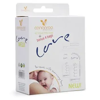 Cangaroo-ს დედის რძის შესანახი კონტეინერი MILK STORAGE BAGS CARE