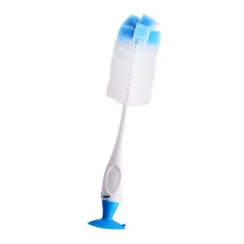 Cangaroo-ს ბოთლის საწმენდი ჯაგრისი 2 in 1 Bottle and Nipple Brush Blue color - BE803H-B