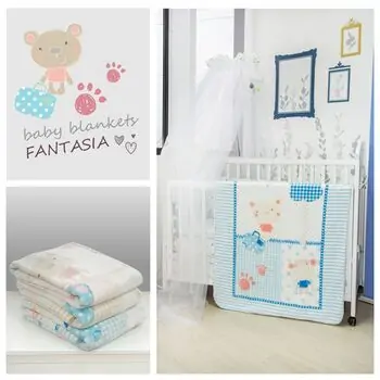 KikkaBoo-ს ახალშობილის პლედი Blanket Fantasia Pink, 2 image