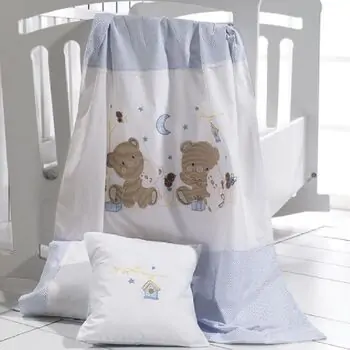 Cangaroo-ს საბავშვო თეთრეულის ნაკრები SLEEPING SET 3PCS HUG BLUE