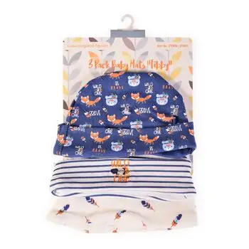 Cangaroo-ს ახალშობილის ქუდების ნაკრები Baby Hats Tibby Blue