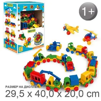 WADER-ის სათამაშო გიგანტური ტრაქტორი WADER 66000 TRACTOR GIGANT IN A BOX, 3 image