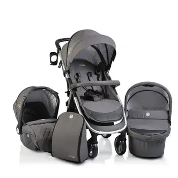 Cangaroo Noble Dark Grey 4in1ეტლის კომპლექტი