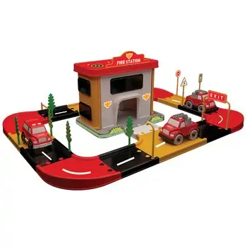 Ucar Toys-ის სათამაშო კონსტრუქტორი  69 UCARTOYS FIRE STATION SET