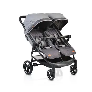 Cangaroo Rome Grey ტყუპების სასეირნო ეტლი