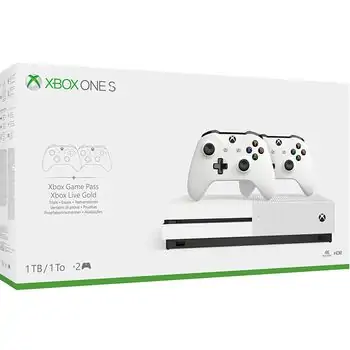 MICROSOFT XBOX ONE S 1TB WHITE + EXTRA CONTROLLER, 2 image