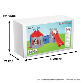 Pilsan-ის პრინცესას სასახლე სასრიალოთი 07 965 CHATEAU SLIDE SET-Purple, 4 image
