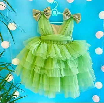 Baby Princes Dress Quality Kids - საბავშვო კაბა 1171 Dark Green
