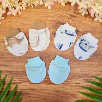 Miniword Beautiful Baby mittens ახალშობილის ხელთათმანის ნაკრები