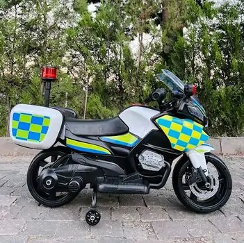 Police Electric Moto Blue - ელექტრო მოტოციკლი, 3 image