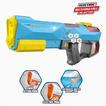 Shooting Electric Water Gun With Lights - სათამაშო წყლის თოფი განათებით, 3 image