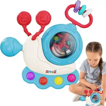 Baby Yard Snail Sensory Toy - განსავითარებელი სათამაშო ლოკოკინა, 11 image