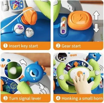 Baby Yard Interactive Educational Baby Steering Wheel - განსავითარებელი სათამაშო, 9 image