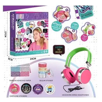 Kids Headphones With Decorative Accessories - საბავშვო ყურსასმი მოსართავი აქსესუარებით, 3 image