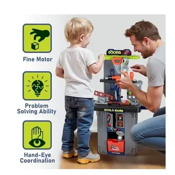 Cool Tool Set And Accessories - საბავშვო ხელსაწყოების ნაკრები, 3 image