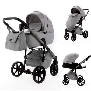 Adamex Nola Natura 3 in 1 Stroller Moon - საბავშვო ეტლის კომპლექტი, 2 image