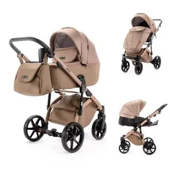 Adamex Nola Natura 3 in 1 Stroller Camel - საბავშვო ეტლის კომპლექტი, 2 image