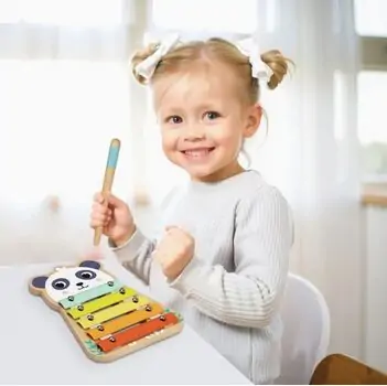 Wooden Melody Xylophone - ხის სათამაშო ქსილოფონი, 5 image