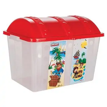 Pilsan-ის სათამაშოების შესანახი ყუთი 06 189 TREASURE CHEST, 5 image