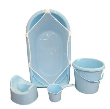 Tuffex Colorful Baby Bath Set 5 Pcs ჩვილის დასაბანი კომპლექტი Blue