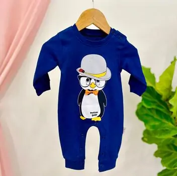 Baby Penguin Romper Muratbaby 6455 Blue რომპერი
