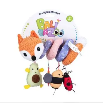 BALI BAZOO FOX CRIB SPIRAL ORANGE 80566 - ახალშობილის სათამაშო, 3 image