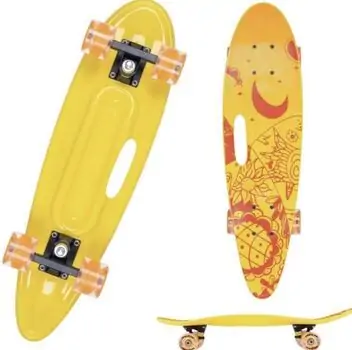 Penny Board Sunflowers With LED Wheels  პენიბორდი