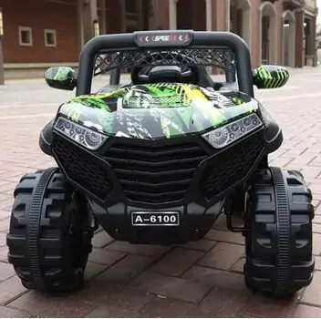 Electric Car Painting Green ელექტრო მანქანა, 3 image