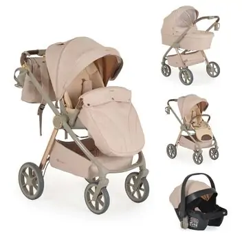 Cangaroo Baby Stroller 4 in 1 Unique Macadamia Beige- ეტლის კომპლექტი