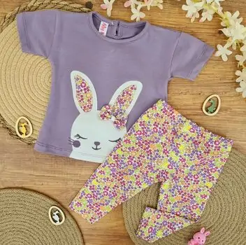 Pretty Rabbit 2 In 1 Set - ჩვილის სამოსის ნაკრები