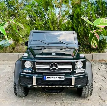 Mercedes Benz G65 Black - ელექტრო მანქანა კაუჩუკის საბურავებით და ტყავის სავარძლით, 2 image