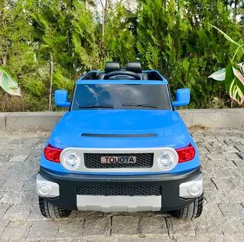 Toyota Off Road Car Blue - ელექტრო მანქანა კაუჩუკის საბურავებით, 3 image