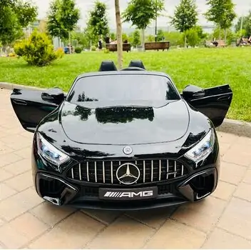 Moni Bo Car Mercedes DK-SL63 Black - ელექტრო მანქანა კაუჩუკის საბურავებით და ტყავის სავარძლით, 2 image
