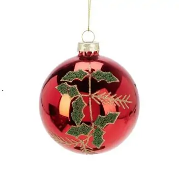 Christmas Flower Ball Hanging Decoration - ნაძვის ხის სათამაშო