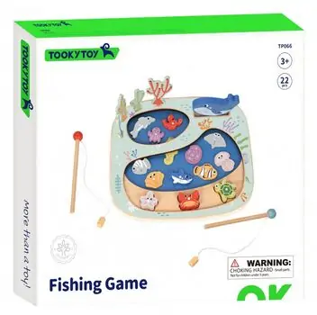 Tooky Toy Rockpool Fishing & Balance Game Set- ხის განსავითარებელი სათამაშო სათევზაო ნაკრები, 5 image