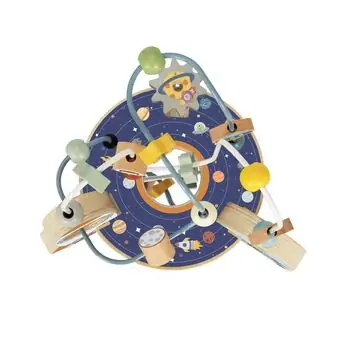 Tooky Toy Rocket Beads Maze - ხის განსავითარებელი სათამაშო, 8 image