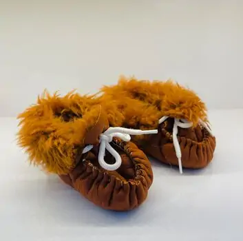 Papulin Baby Shoes 0-12 Months 8026 ჩვილის ფეხსაცმელი BROWN
