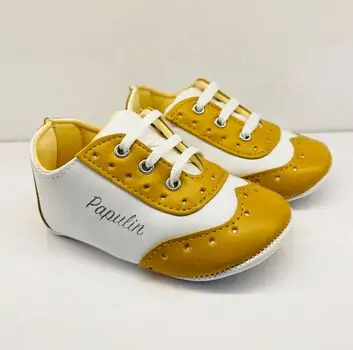 Papulin Baby Shoes 0-12 Months 2131 ჩვილის ფეხსაცმელი YELLOW